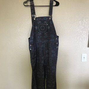 Liberated Heart psychedelic print overall